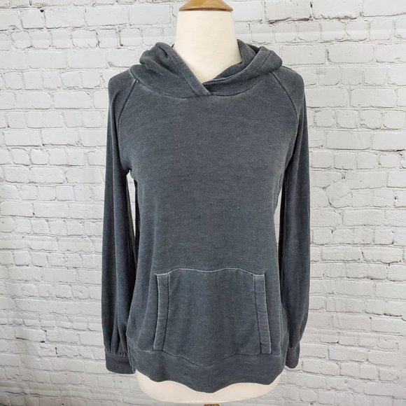 Chaser Tops - Chaser Cozy Knit Pullover Hoodie Black M NWT